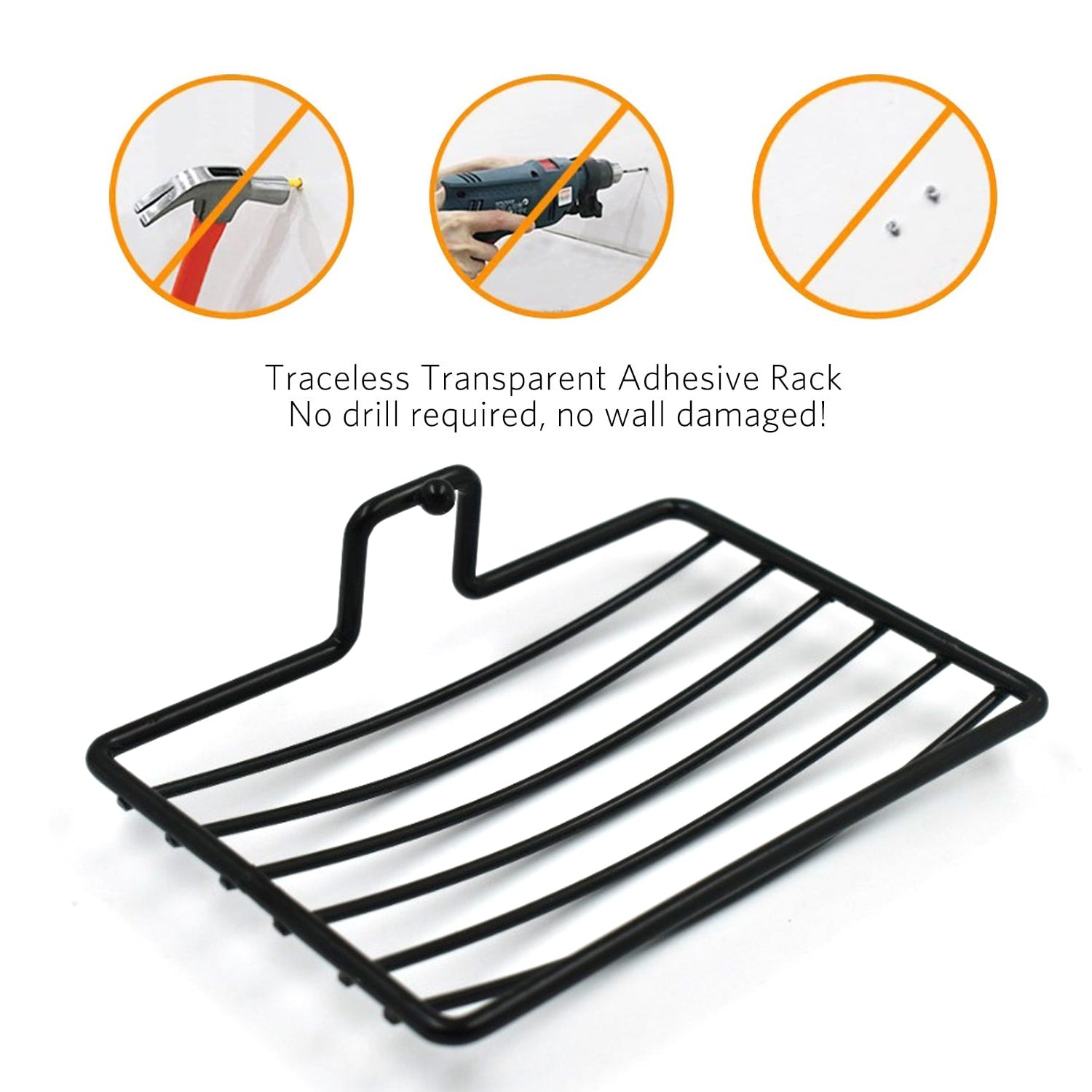 9016 Wall Mount 2 Pc Soap Rack used in all kinds of places household and bathroom purposes for holding soaps. freeshipping - DeoDap 9016 Wall Mount 2 Pc Soap Rack used in all kinds of places household and bathroom purposes for holding soaps. freeshipping - DeoDap